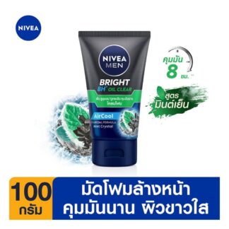 Пенка для умывания Nivea Men Bright Oil Clear с глиной, 100 г (Nivea Men Bright Oil Clear Mud Facial Foam 100 g)