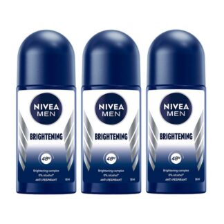 Мужской шариковый антиперспирант Nivea Men Whitening, 50 мл, набор 3 шт. (NIVEA Men Whitening Roll-On 50ml x3)