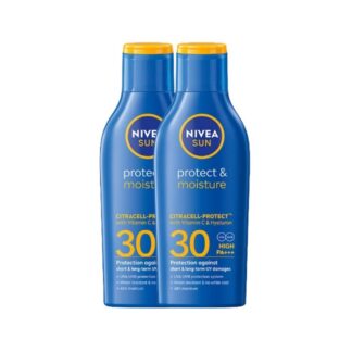Солнцезащитный лосьон для тела Nivea Sun Protect & Moisture SPF 30, 125 мл (Nivea Sun Protect & Moisture SPF30 UVA/UVB Body Lotion 125 ml)