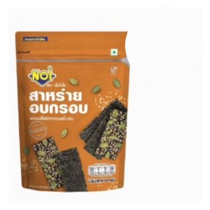 Хрустящие запечённые водоросли NOI с тыквенными семечками, 40 г (NOI Crispy Baked Seaweed Pumpkin Seeds 40g)