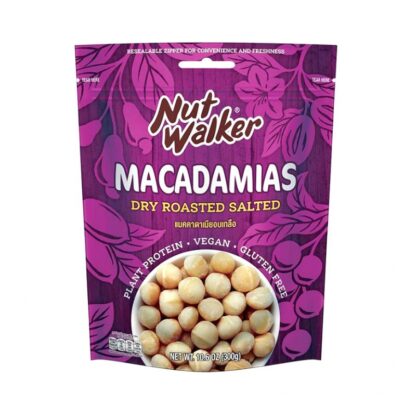 Макадамия солёная Nut Walker, 300 г (NUT WALKER Salted Macadamias 300g)