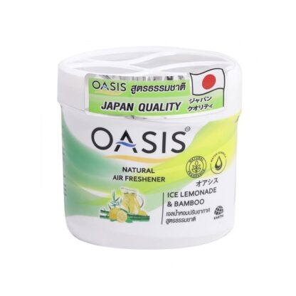 Гелевый ароматизатор воздуха Oasis Natural Gel «Ледяной лимонад и бамбук», 180 г (Oasis Natural Gel Air Freshener Ice Lemonade & Bamboo 180 g)