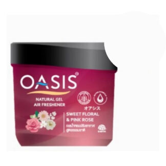 Гелевый освежитель воздуха Oasis Natural Gel Sweet & Pink Rose, 180 г (Oasis Natural Gel Air Freshener Sweet & Pink Rose 180 g)