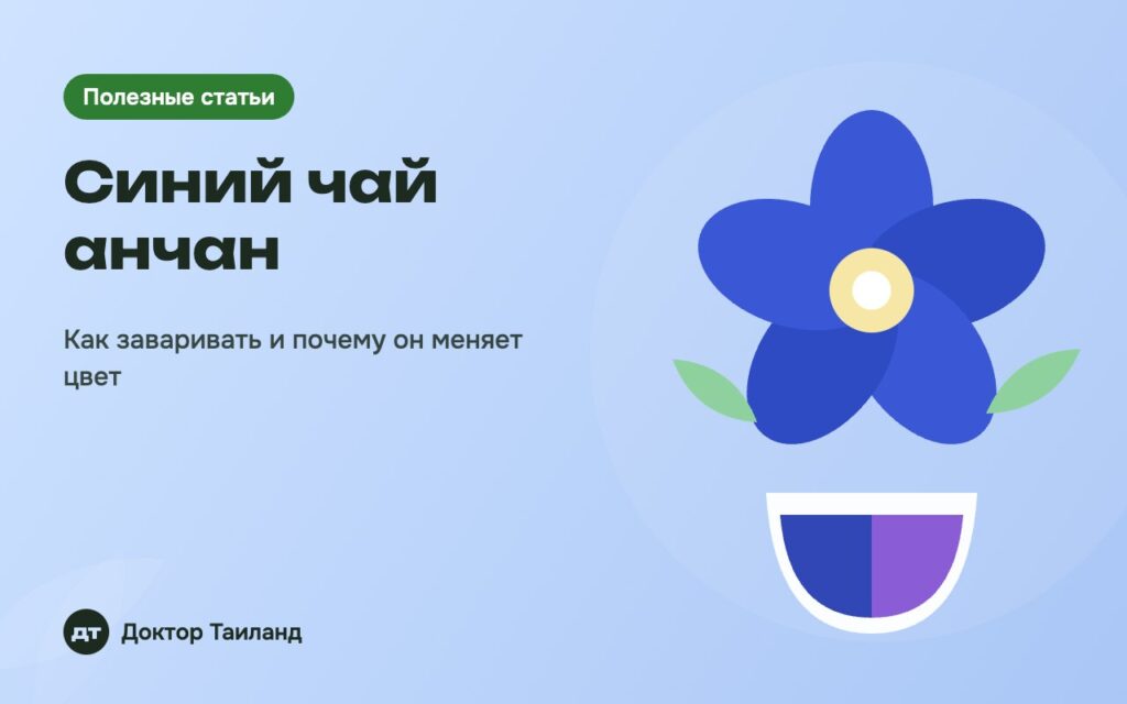 Синий чай анчан — Как заваривать и почему он меняет цвет