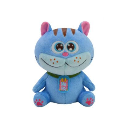 Плюшевая игрушка Oceantoys Cat Neko, голубая, сидит, 7 дюймов (OCEANTOYS Cat Neko Blue Sitting Plush 7in)