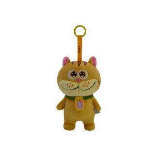 Брелок-игрушка Oceantoys Cat Neko, коричневый, стоит, 6 дюймов (OCEANTOYS Cat Neko Brown Standing Plush Keychain 6in)