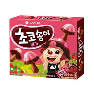 Шоколадное печенье Orion Choco Boy со вкусом клубники, 216 г (ORION Choco Boy Strawberry 216g)