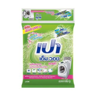 Стиральный порошок Pao M Wash Soft, 1 кг, набор 8 шт. (PAO M Wash Soft Washing Machine Detergent 1kg x8)