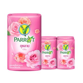 Мыло Parrot Botanical Rose с розой, 55 г, набор 6 шт. (PARROT Botanical Soap Bar Rose 55g x6)