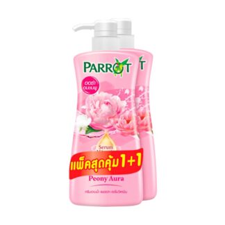 Гель для душа Parrot с витаминной сывороткой, пион, 450 мл, набор 2 шт. (Parrot Serum Vitamin Shower Cream Peony Aura 450 ml x2)