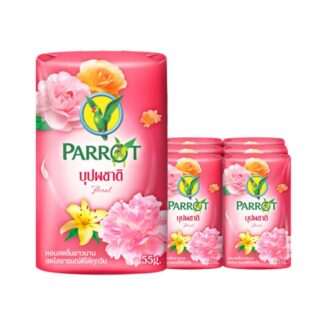 Мыло Parrot Pink с цветочным ароматом, 55 г, набор 6 шт. (PARROT Soap Pink 55g x6)