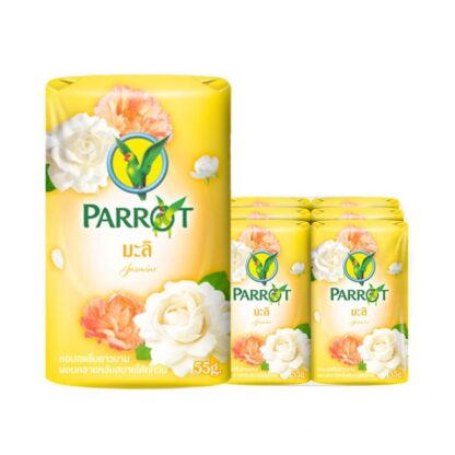 Мыло Parrot Yellow с ароматом жасмина, 55 г, набор 6 шт. (PARROT Soap Yellow Jasmine 55g x6)