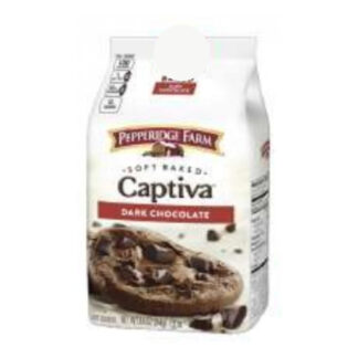Мягкое печенье Pepperidge Farm Captiva с тёмным шоколадом, 244 г (Pepperidge Farm Captiva Dark Chocolate Brownie Soft Baked Cookies 244 g)