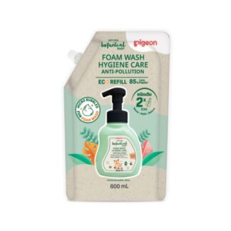 Детская пенка для купания Pigeon Natural Botanical, запасной блок, 600 мл (Pigeon Natural Botanical Baby Foam Wash Refill 600ml)