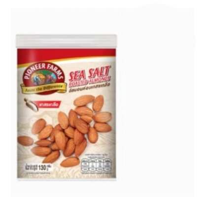 Миндаль Pioneer Farms жареный с морской солью, 130 г (PIONEER FARMS Roasted Almonds Sea Salt 130g)