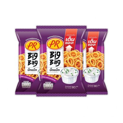 Рисовые крекеры PR со сметаной и луком, 80 г (PR Rice Cracker Sour Cream and Onion 80g)