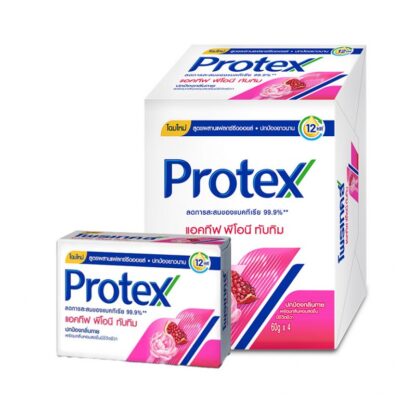 Парфюмированное мыло Protex «Пион и гранат», 60 г, набор 4 шт. (Protex Perfume Peony and Pomegranate Bar Soap 60 g x4)