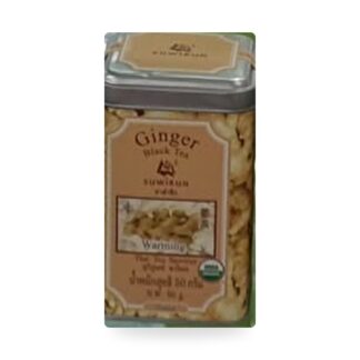 Чёрный чай с имбирём Suwirun в жестяной банке, 30 г (Suwirun Ginger Black Tea 30g)