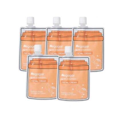 Детский крем для лица Regagar Baby Everyday Facial Cream, саше, 5 мл, набор 5 шт. (Regagar Baby Everyday Facial Cream Sachet 5ml x5)