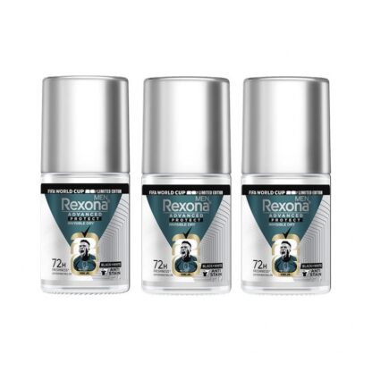 Мужской шариковый антиперспирант Rexona Men Invisible Dry, 25 мл, набор 3 шт. (REXONA Men Roll-On Invisible Dry 25ml x3)