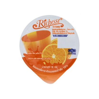 Фруктовое желе Richesse со вкусом апельсина, 90 г (RICHESSE Orange Jelly 90g)