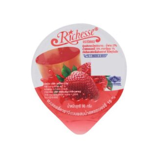 Фруктовое желе Richesse со вкусом клубники, 90 г (RICHESSE Strawberry Jelly 90g)