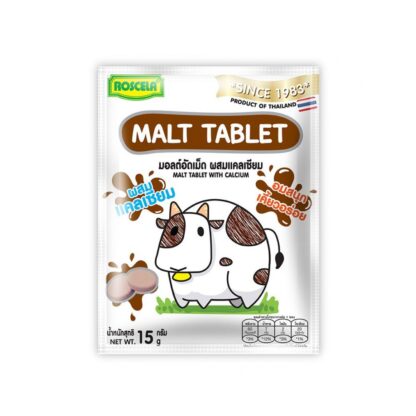 Солодовые конфеты Roscela с кальцием, 15 г (Roscela Malt Candy with Calcium 15g)