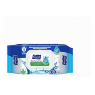 Влажные салфетки Sanisoft Sanitizing со спиртом, 80 шт. (Sanisoft Sanitizing Wipes 80 sheets)
