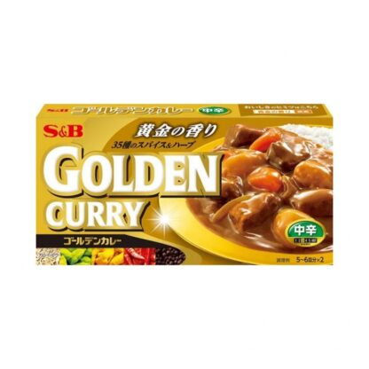 Японское карри S&B Golden Curry средней остроты, 198 г (S&B Golden Curry Sauce Medium Hot 198g)