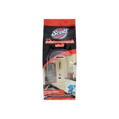 Влажные салфетки для уборки Scott антибактериальные, 30 шт. (SCOTT Disinfecting Cleaning Wipes 30 sheets)