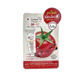 ВВ и СС крем с SPF Smooto Tomato Collagen, 8 г (Smooto Tomato Collagen BB & CC Sunscreen Cream 8 g)