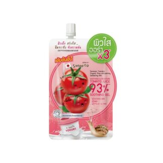 Освежающий гель Smooto Tomato Yogurt с отбеливающим эффектом, 50 г, набор 6 шт. (Smooto Tomato Yogurt Plus Whitening Soothing Gel 50 g x6)