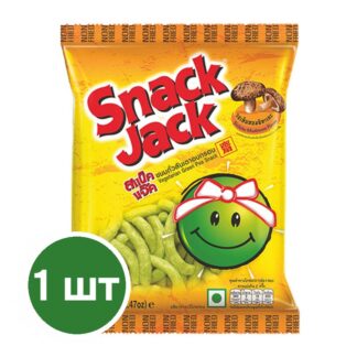 Снек из зелёного горошка Snack Jack «Грибы шиитаке», 70 г (SNACK JACK Green Pea Snack Shiitake Mushroom 70g)