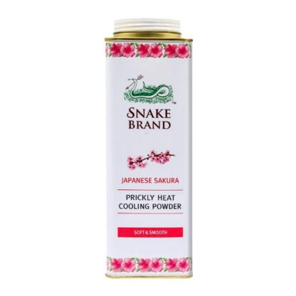 Охлаждающий тальк Snake Brand «Японская сакура» Soft & Smooth, 280 г (Snake Brand Prickly Heat Cooling Powder Japanese Sakura 280 g)