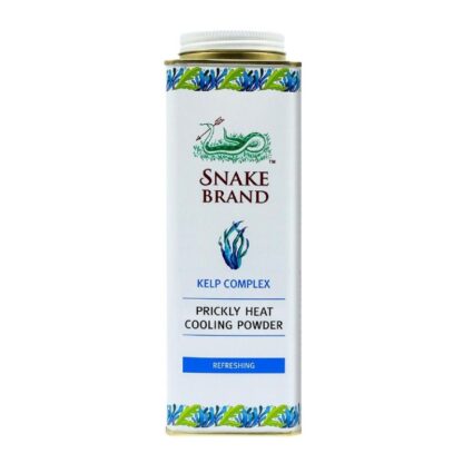 Охлаждающий тальк Snake Brand «Свежесть океана» с водорослями, 280 г (Snake Brand Prickly Heat Cooling Powder Kelp Complex Refreshing 280 g)