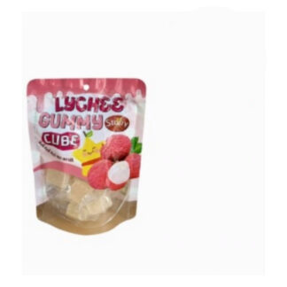 Жевательный мармелад-кубики Starry со вкусом личи, 80 г (STARRY Lychee Gummy Cube 80g)