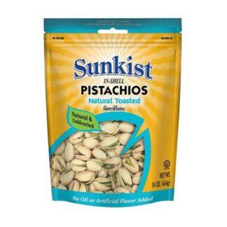 Фисташки натуральные Sunkist, 454 г (SUNKIST Natural Pistachios 454g)