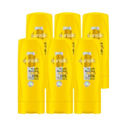 Кондиционер Sunsilk Soft & Smooth жёлтый, 60 мл, набор 6 шт. (Sunsilk Conditioner Soft & Smooth Yellow 60 ml x6)