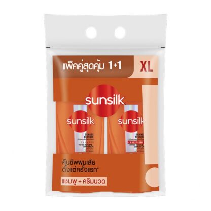 Набор Sunsilk «Восстановление повреждённых»: шампунь 425 мл + кондиционер 400 мл (SUNSILK Damage Restore Shampoo 425ml + Conditioner 400ml)
