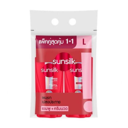 Набор Sunsilk «Бриллиантовый блеск»: шампунь 325 мл + кондиционер 300 мл (SUNSILK Diamond Shine Shampoo 325ml + Conditioner 300ml)