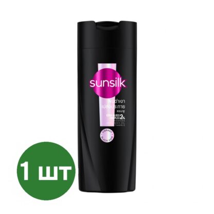 Шампунь Sunsilk «Чёрный блеск», 60 мл (SUNSILK Stunning Black Shine Shampoo 60ml)