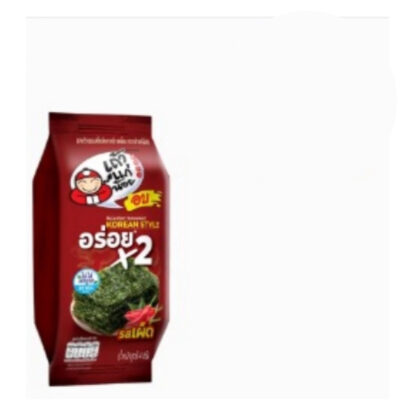 Запечённые морские водоросли Taokaenoi Korean Style острые, 4 г × 2 (TAOKAENOI Korean Style Roasted Seaweed Spicy 4g x2)