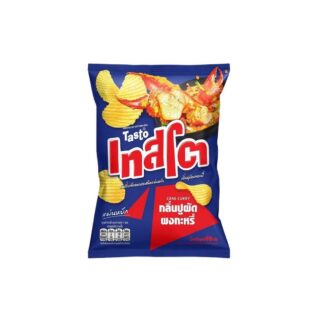 Рифлёные картофельные чипсы Tasto со вкусом краба с карри, 69 г (TASTO Ridge Cut Potato Chips Crab Curry 69g)