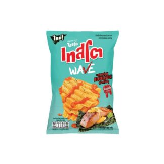 Волнистые картофельные чипсы Tasto Wave со вкусом лосося, водорослей и шою, 69 г (TASTO Wave Potato Chips Salmon Seaweed Shoyu 69g)