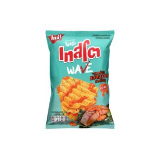 Волнистые чипсы Tasto Wave «Лосось с соусом шою и водорослями», 42 г (Tasto Wave Seaweed Salmon Shoyu Sauce 42g)