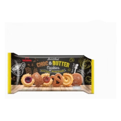 Ассорти сливочного и шоколадного печенья Tatawa, 128 г (TATAWA Assorted Choc & Butter Cookies 128g)