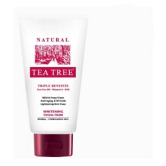 Пенка для умывания Tea Tree Whitening для сияния кожи, 136 г (Tea Tree Whitening Facial Foam 4.8 oz)