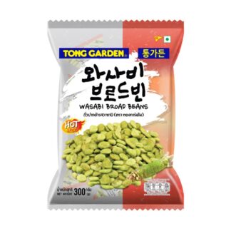 Бобы с васаби Tong Garden, 300 г (TONGGARDEN Broad Beans Wasabi 300g)