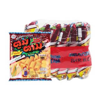 Кукурузный снек Toomtam со вкусом барбекю, 23 г (TOOMTAM Corn Extrude Snack Bbq 23g)