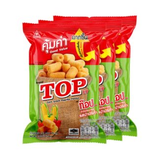 Кукурузный снек Top Up с паприкой, 75 г, набор 3 шт. (TOP UP Corn Snack Paprika 75g x3)